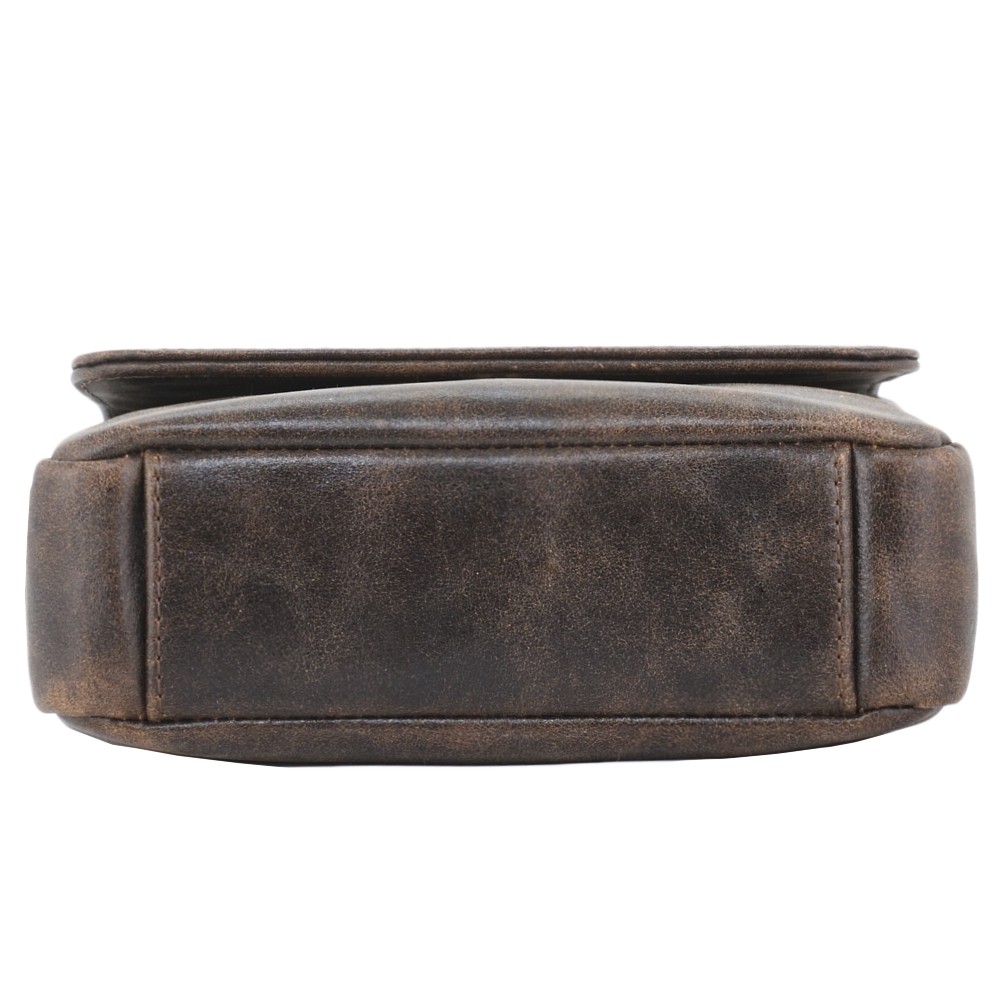  Мужская кожаная сумка "Вильнюс" (коричневая наппа) 