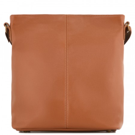 Женская кожаная сумка "Долорес" (рыжий)