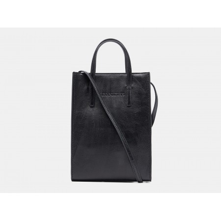 Женская кожаная сумка "Болеро" (черный)