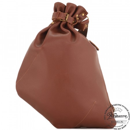 Кожаный рюкзак "Селена" (коньяк)