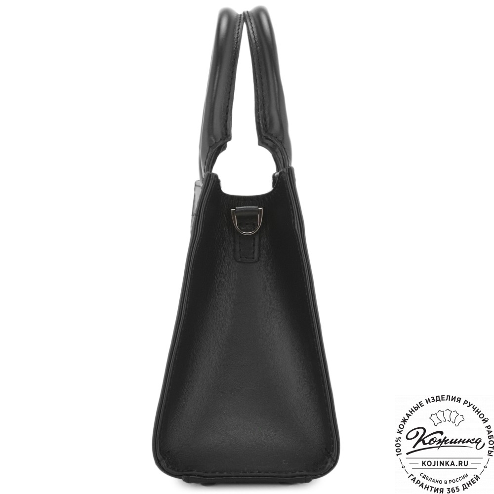 Женская кожаная сумка "Анабель" (черная)