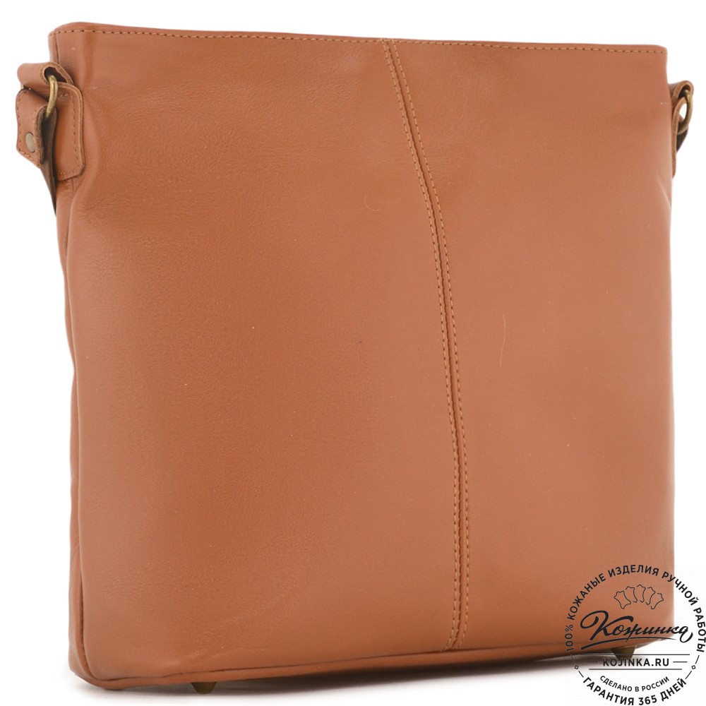 Женская кожаная сумка "Долорес" (рыжий)