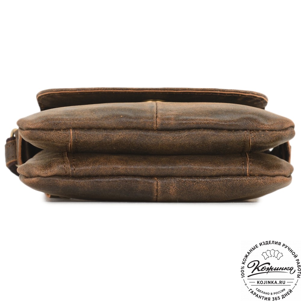 Кожаная сумка "Вуди" (коричневая наппа)