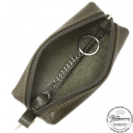 Кожаная ключница «Мальта нью» (хаки)