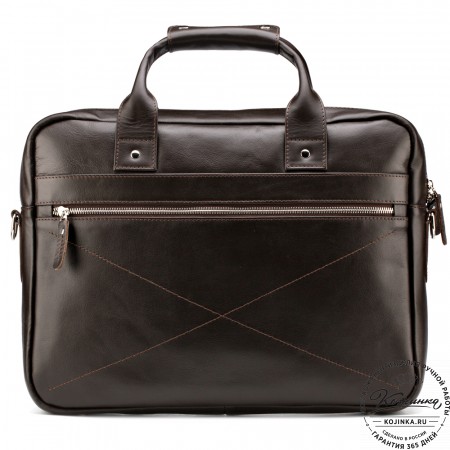 Кожаная деловая сумка "Андерсон" (коричневая) 