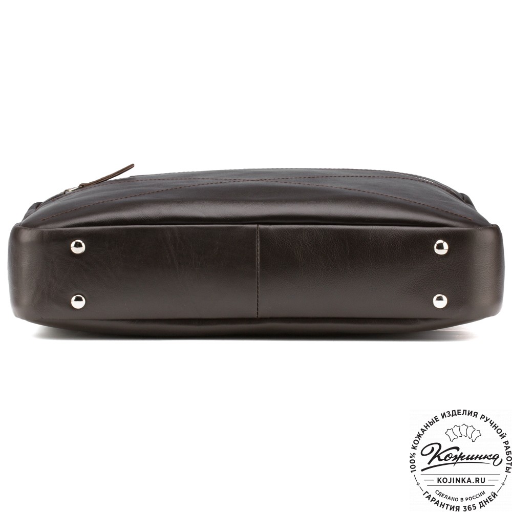 Кожаная деловая сумка "Андерсон" (коричневая) 
