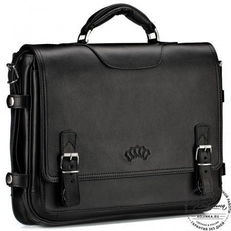 Кожаный портфель "Арамис" (черный)