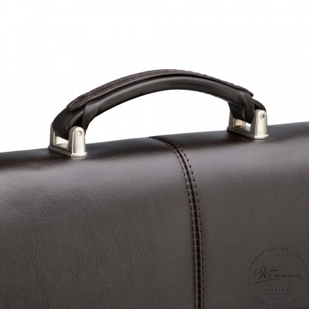 Кожаный портфель "Вильгельм" (тёмно-коричневый)