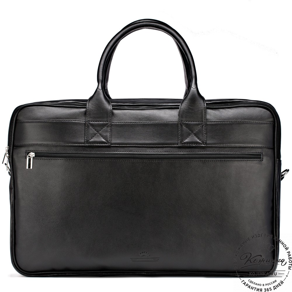 Кожаная дорожная сумка "Дилан" (чёрная) 