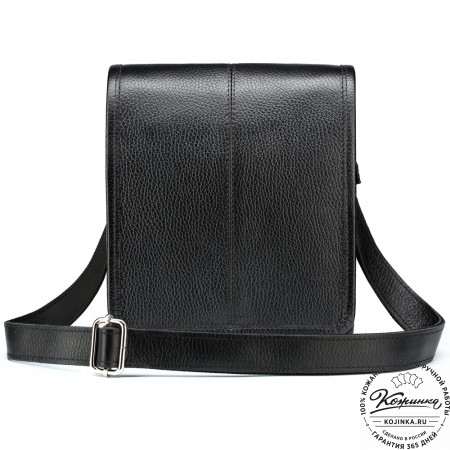 Кожаная сумка "Митчел мини" (чёрная)