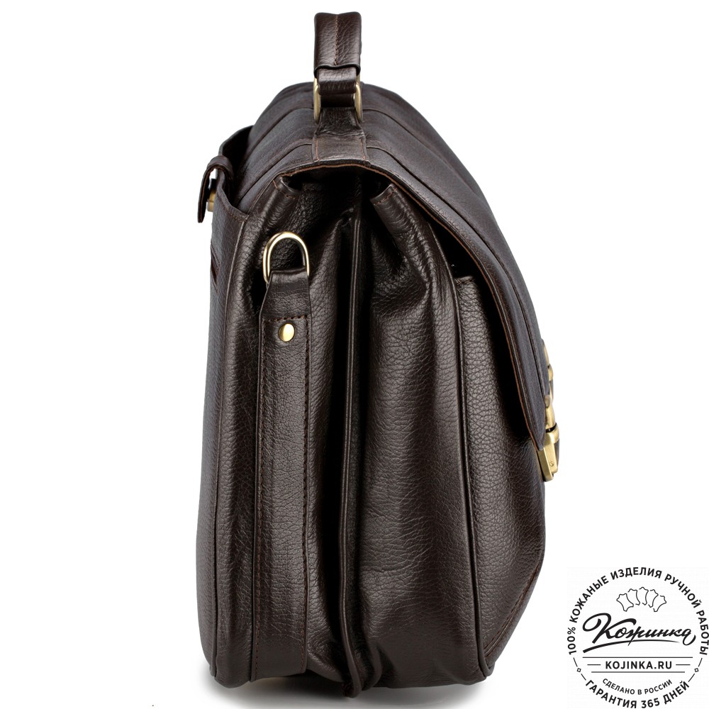 Кожаный портфель "Джозеф" (тёмно-коричневый)