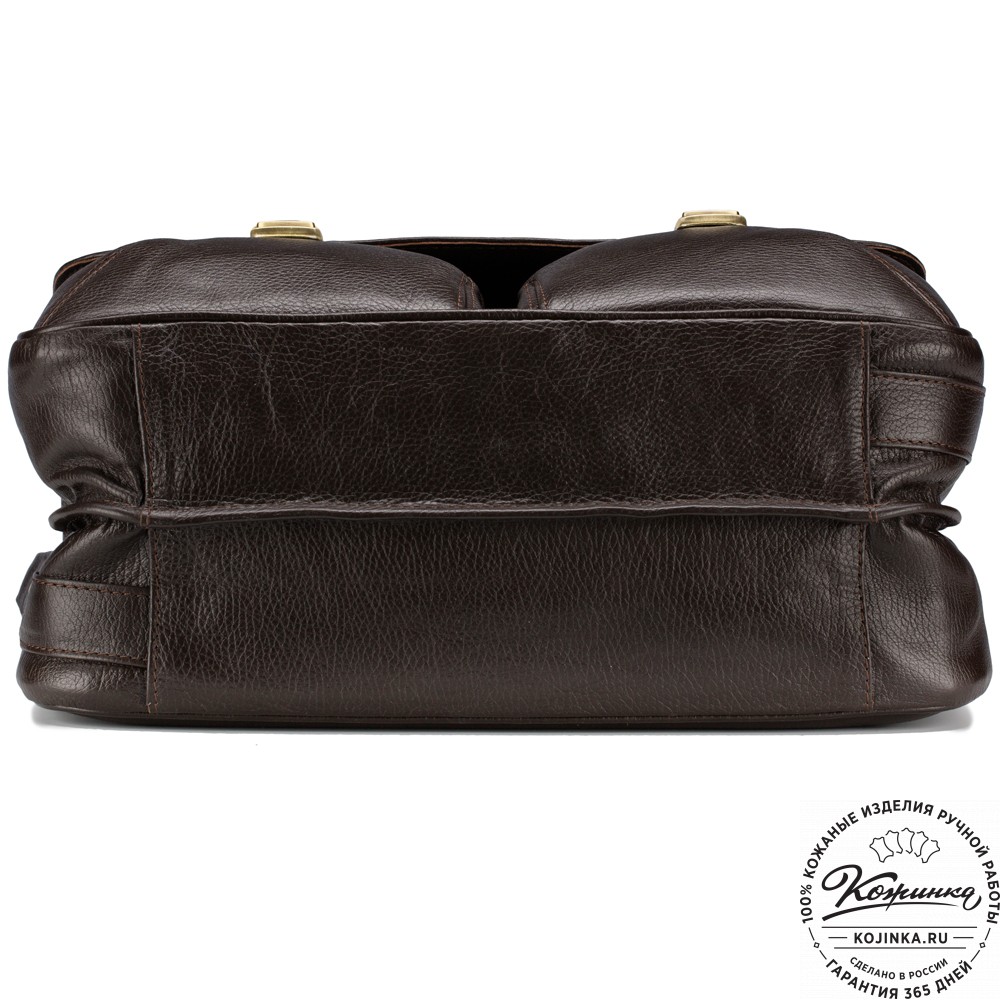 Кожаный портфель "Джозеф" (тёмно-коричневый)