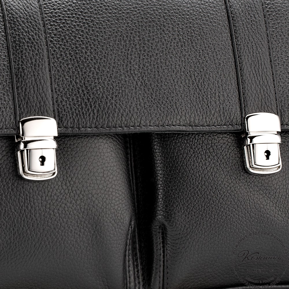 Кожаный портфель "Джозеф" (черный)