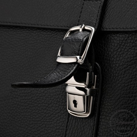 Кожаный портфель "Версаль" (черный)