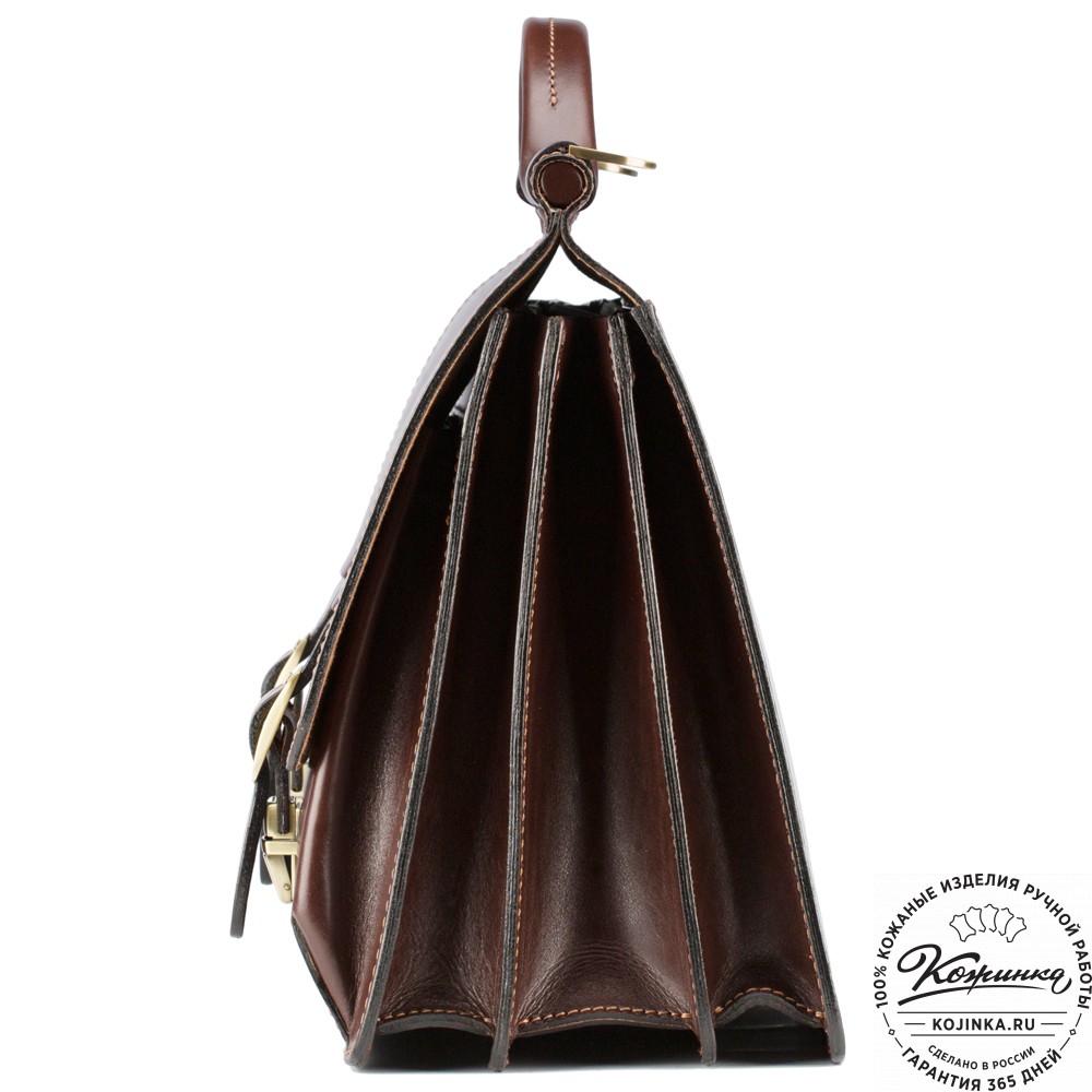 Кожаный портфель "Префект" (коричневый)