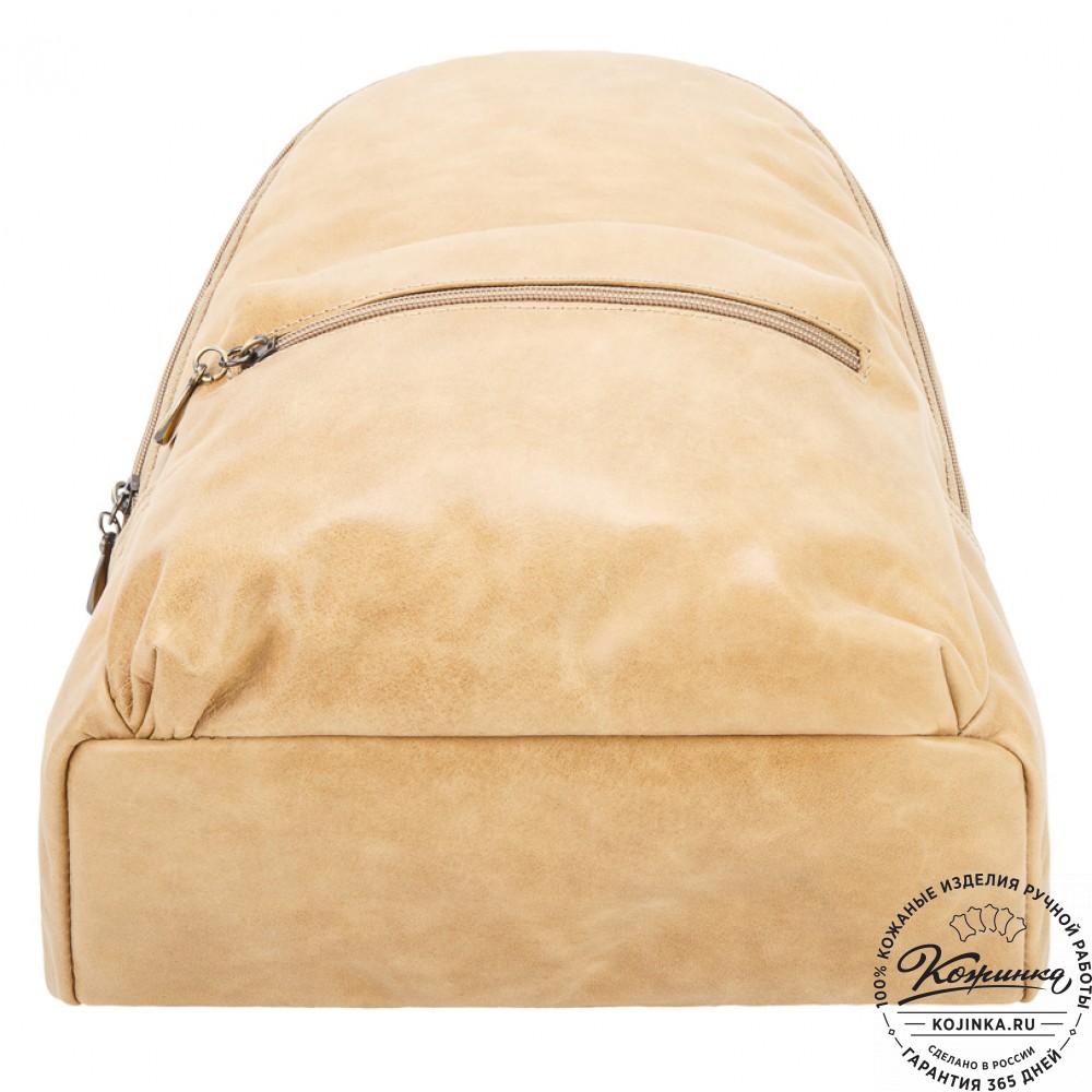Кожаный рюкзак "Виолетта" (бежевый)