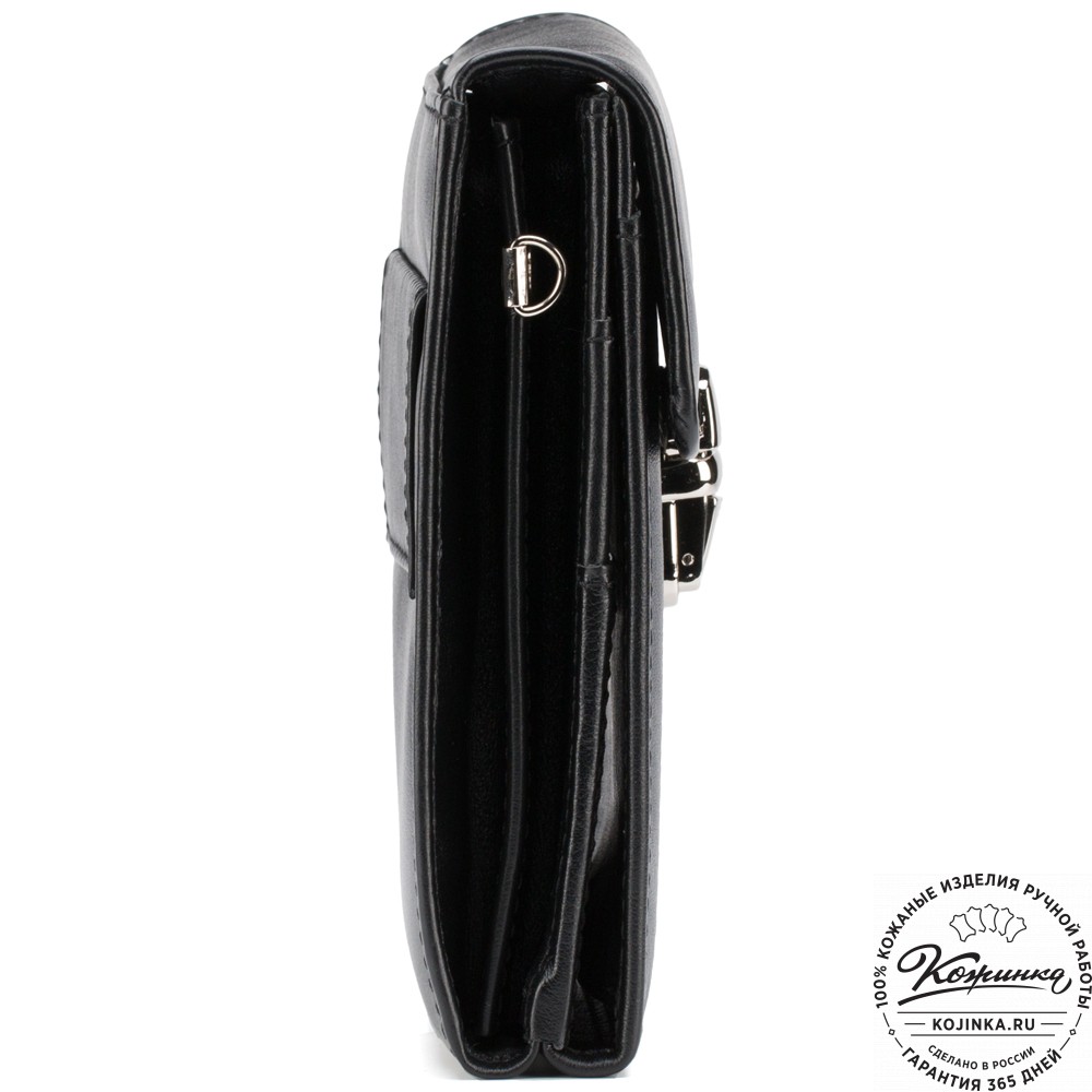 Кожаная сумка "Чикаго" (чёрная)