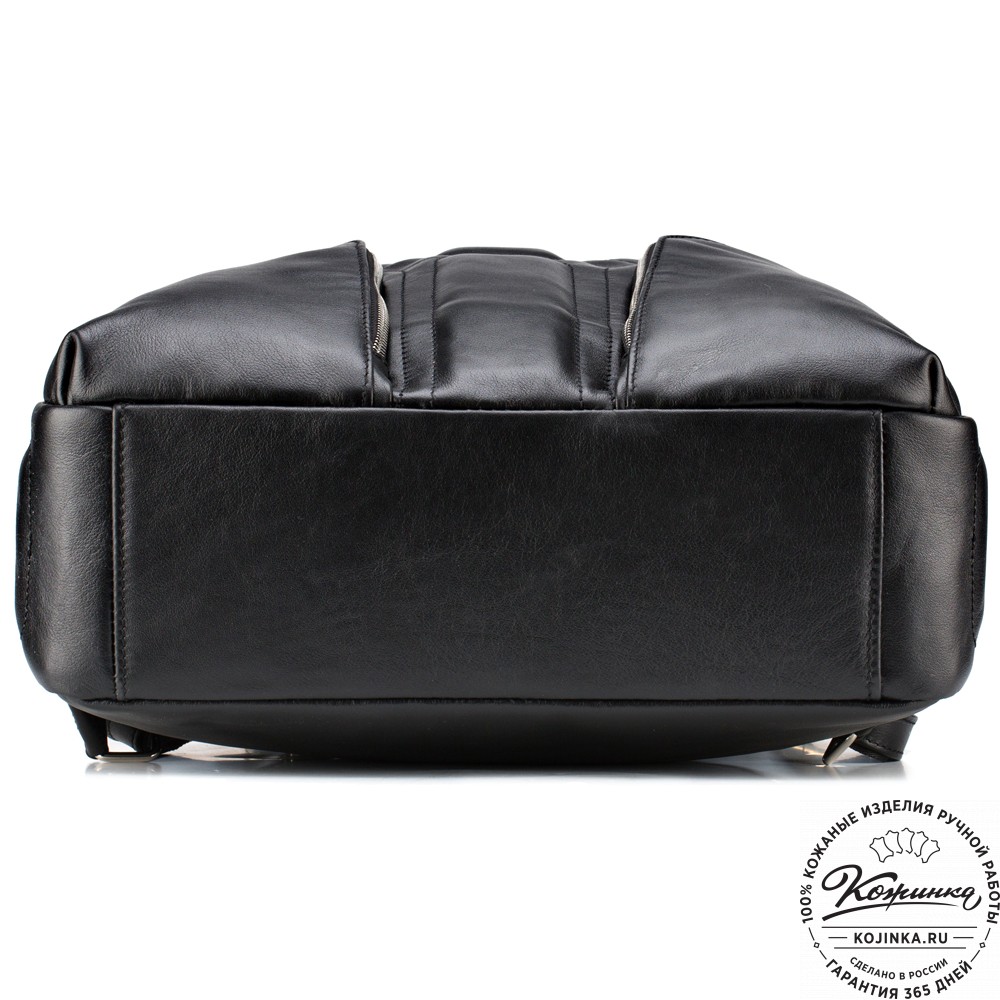 Кожаный рюкзак "Джейкоб" (чёрный)