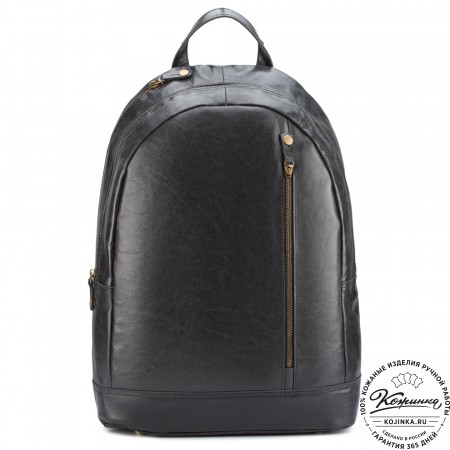 Кожаный рюкзак "Дрезден" (чёрный)
