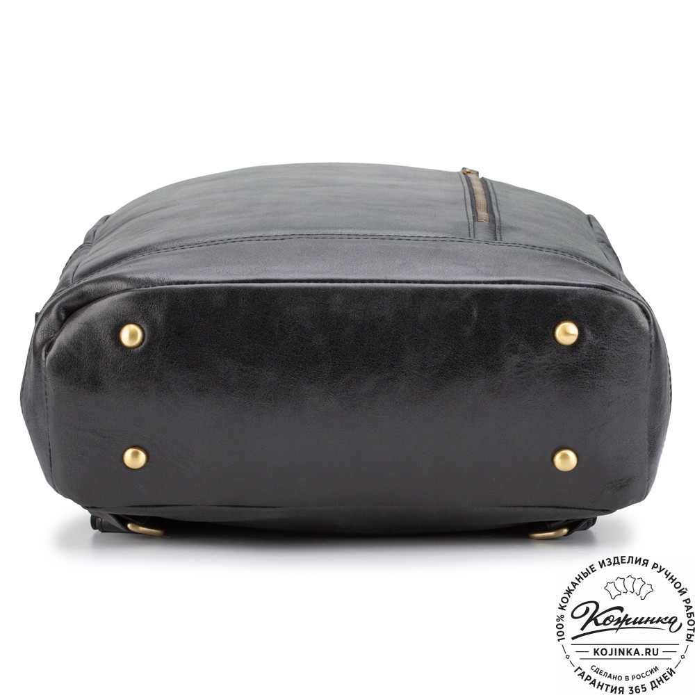 Кожаный рюкзак "Дрезден" (чёрный)