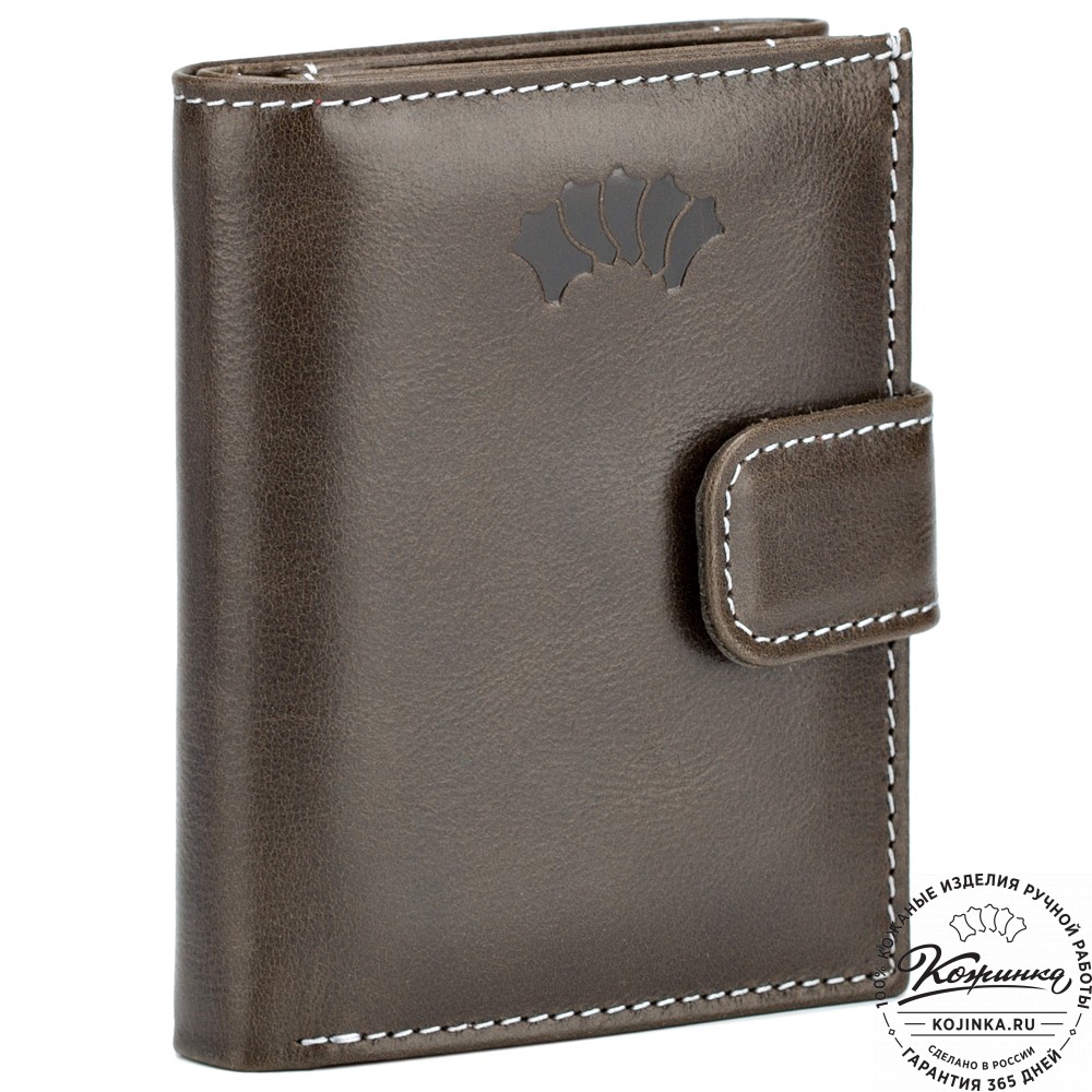 Кожаное портмоне "Германия" (оливковое)