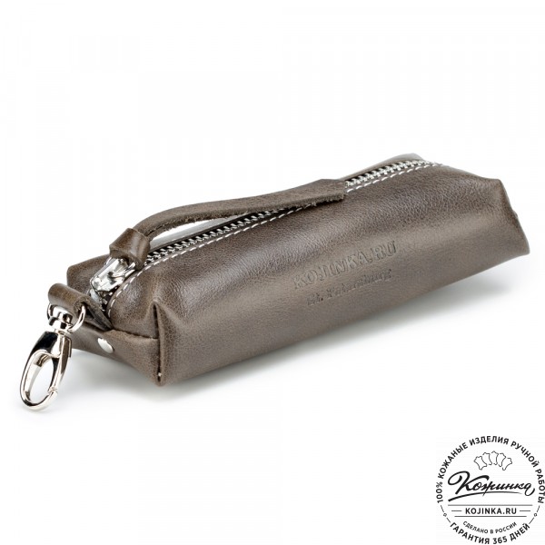 Кожаная ключница "Мадрид" (оливковая). фото 1