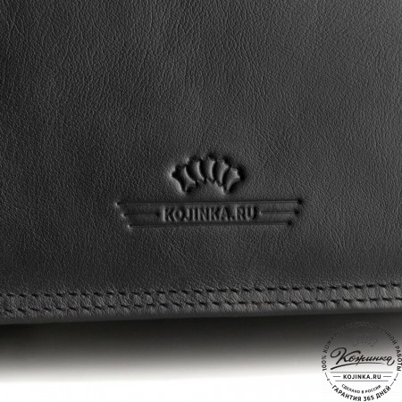 Кожаный портфель "Оскар" (черный)