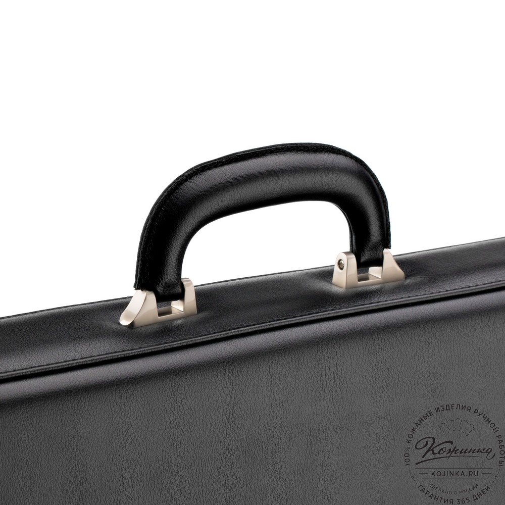Кожаный портфель "Оскар" (черный)