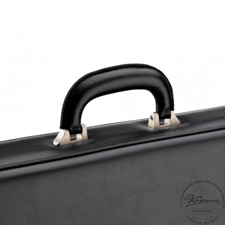 Кожаный портфель "Оскар" (черный)