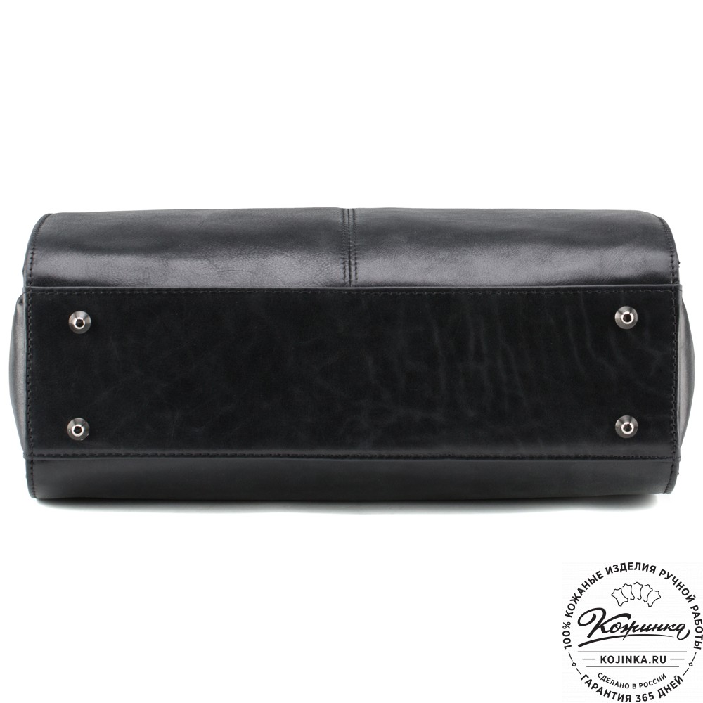 Женская кожаная сумка "Батерфляй" (чёрная)