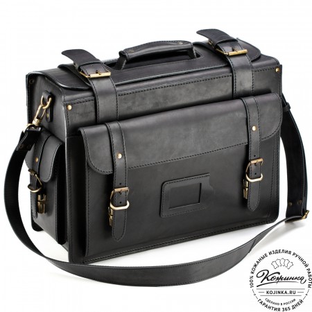 Кожаный портфель-кофр  "Универсал"  (чёрный)