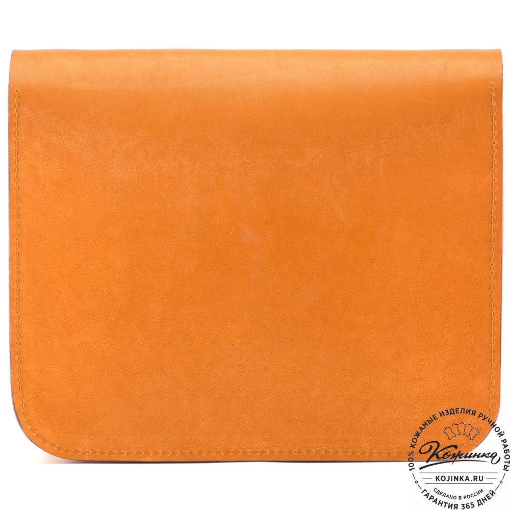 Женская кожаная сумка "Мариарт" (рыжая)