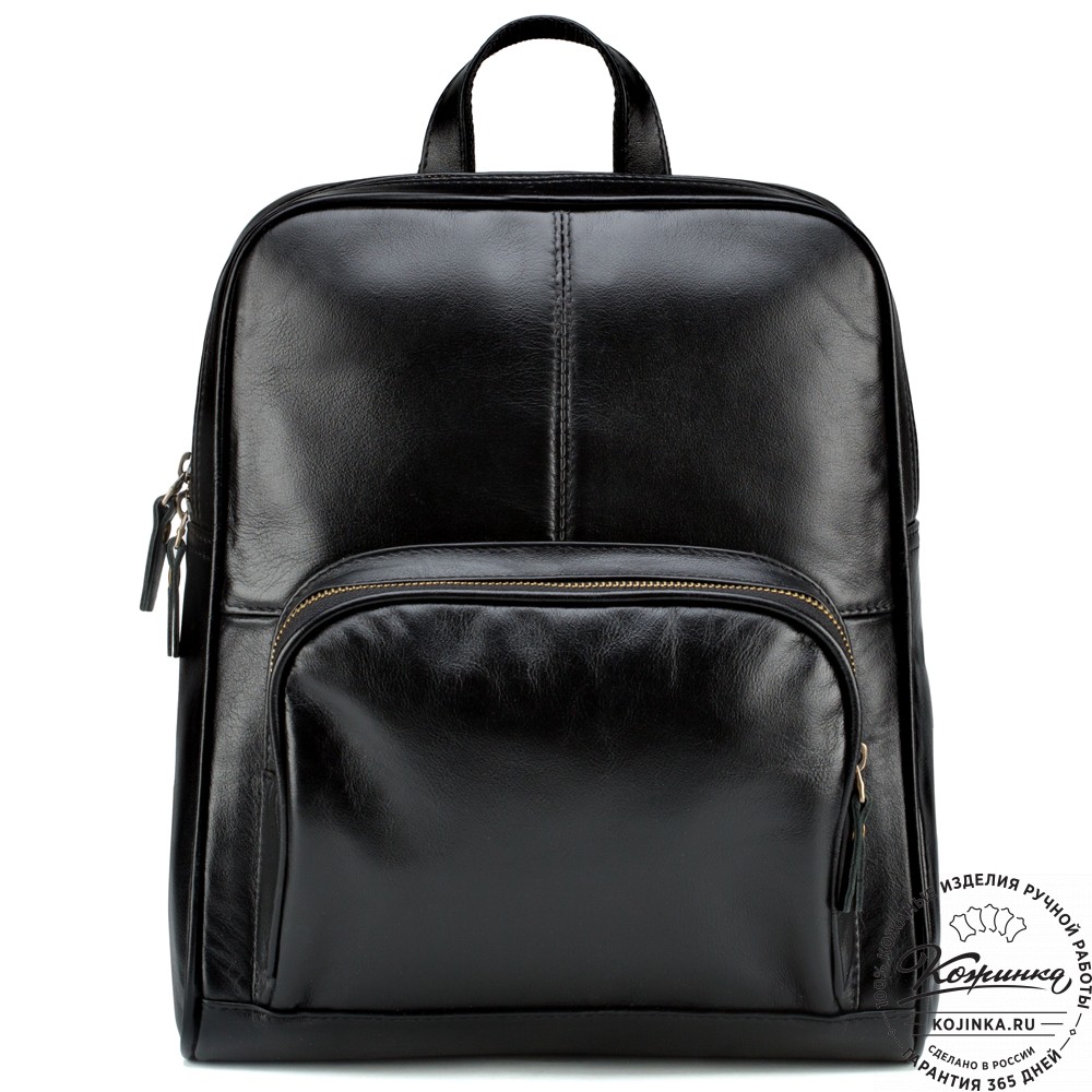 Кожаный рюкзак "Пандора" (чёрный)