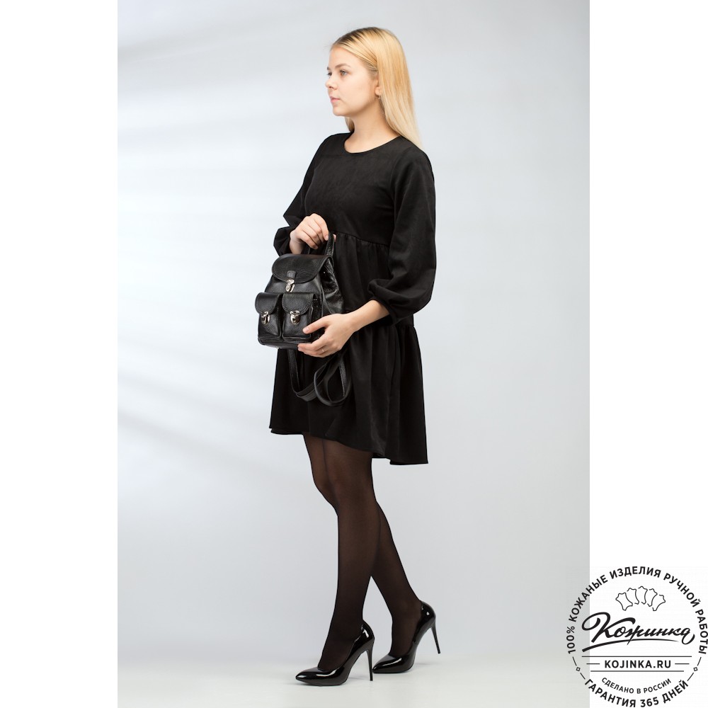 Женский кожаный рюкзак "Нэнси" (белый)