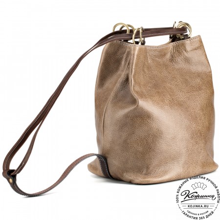 Кожаная сумка "Хлоя" (оливковая)