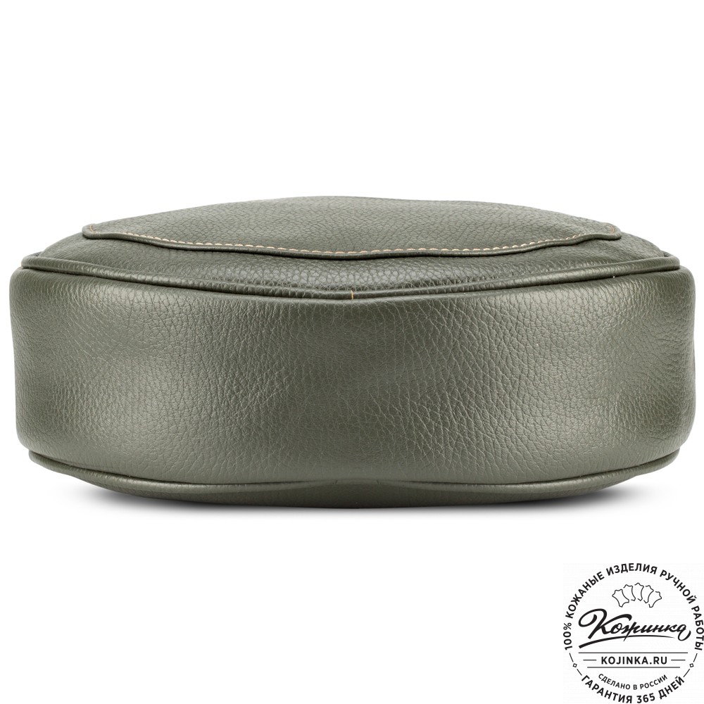 Женская кожаная сумка "Дарья" (оливковая)