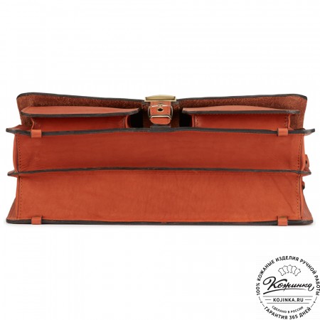 Кожаный портфель "Герман" (рыжий)
