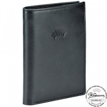 Кожаное портмоне "Россия" (чёрное)