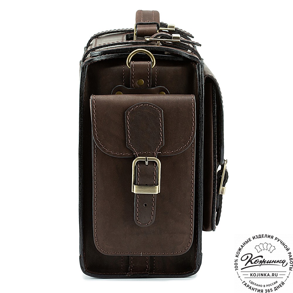 Кожаный портфель "Бойскаут" (тёмно-коричневый)
