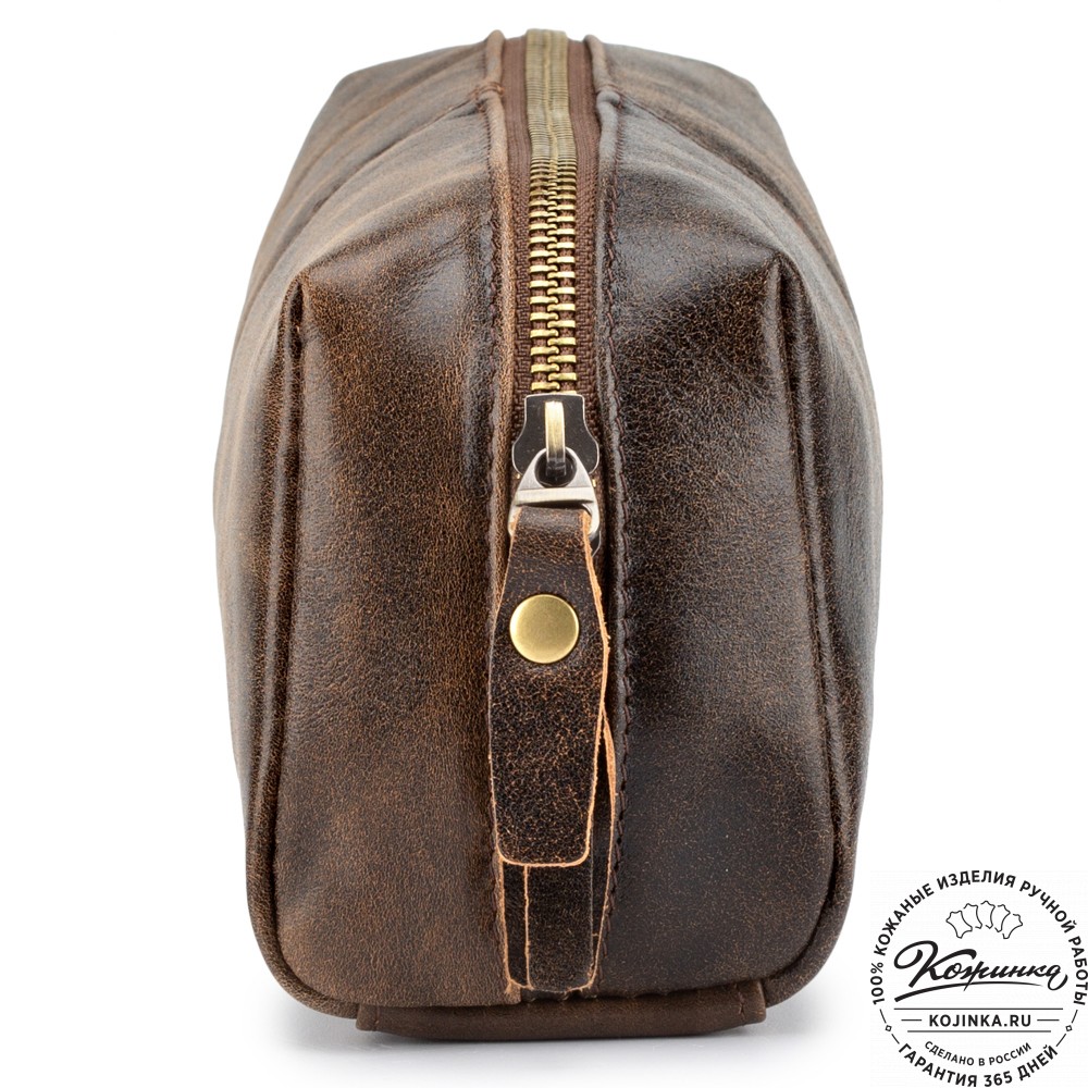 Кожаный несессер "Гремлин" (коричневая наппа)