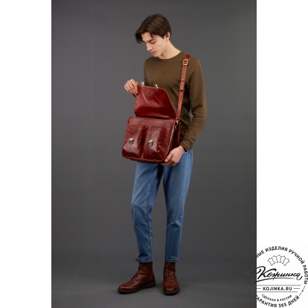 Кожаный портфель "Джозеф" (черный)