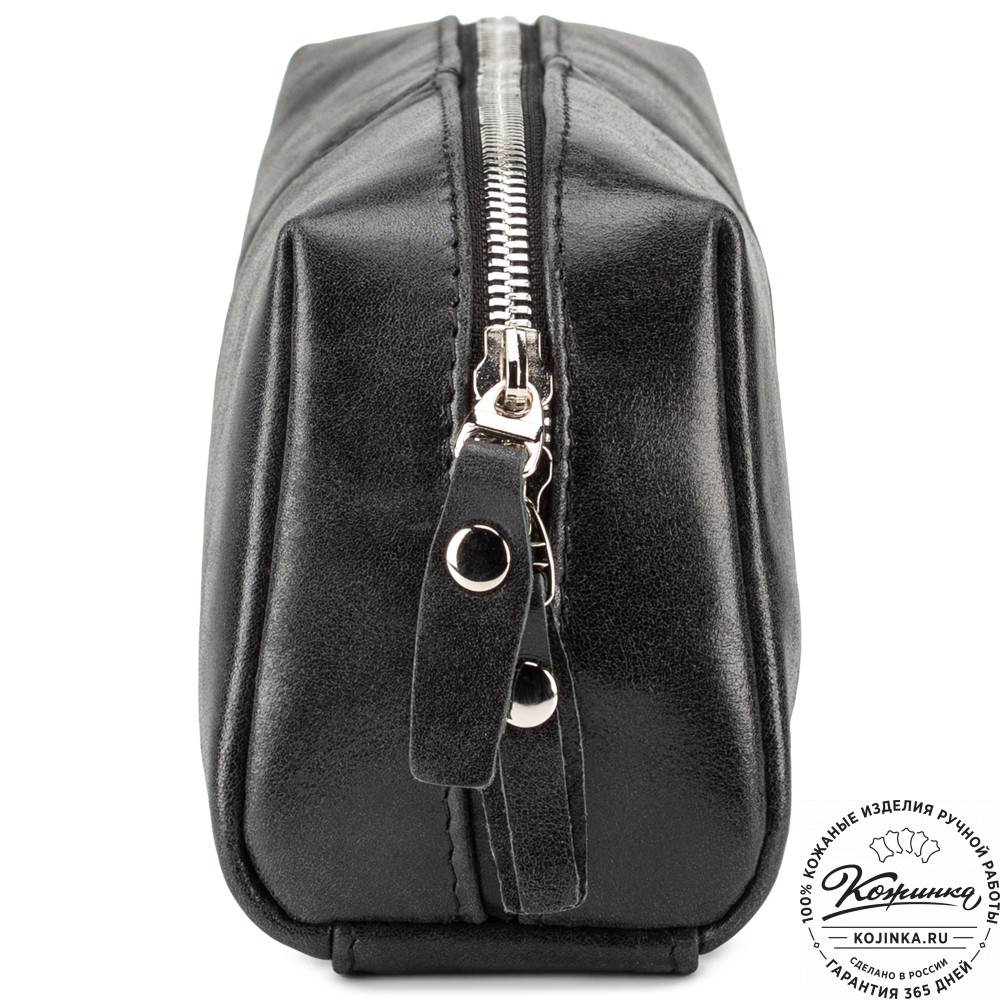 Кожаный несессер "Гремлин" (чёрный)