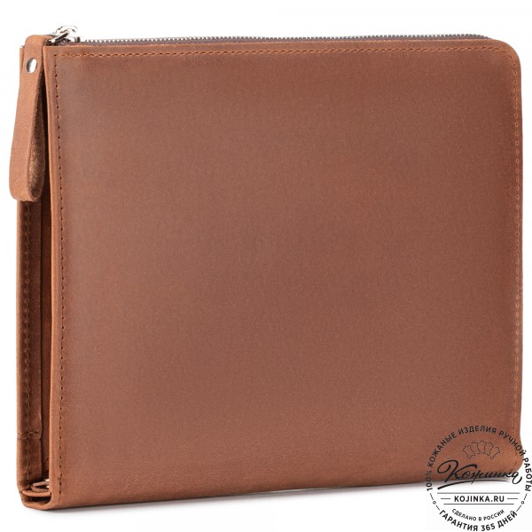Кожаная папка для документов "Кейптаун" (коричневый крейзи). фото 1