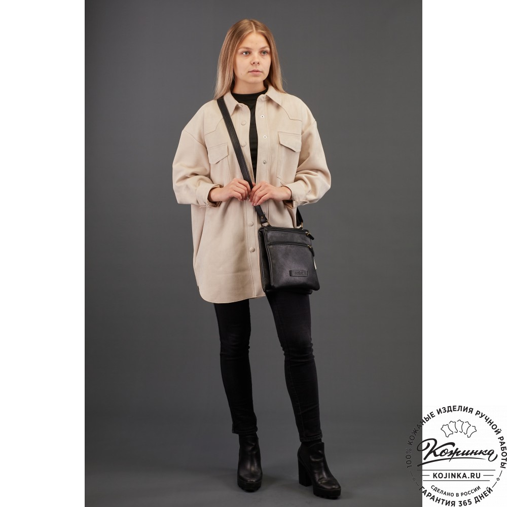 Кожаная сумка "Цезарь" (рыжая)