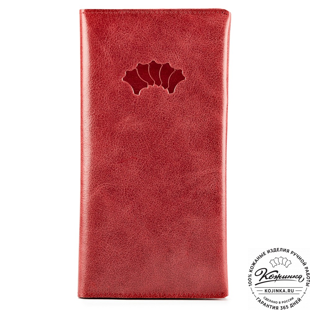 Кожаное портмоне Санкт-Петербург (малина)