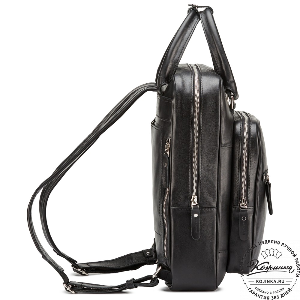 Кожаный рюкзак "Касандра" (чёрный)