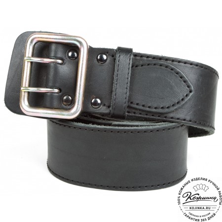 Кожаный ремень "Гренадёр" (чёрный)