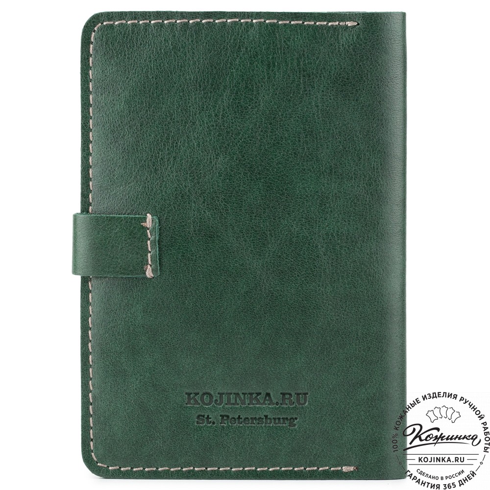 Кожаный бумажник водителя "Дакар" (зелёный)