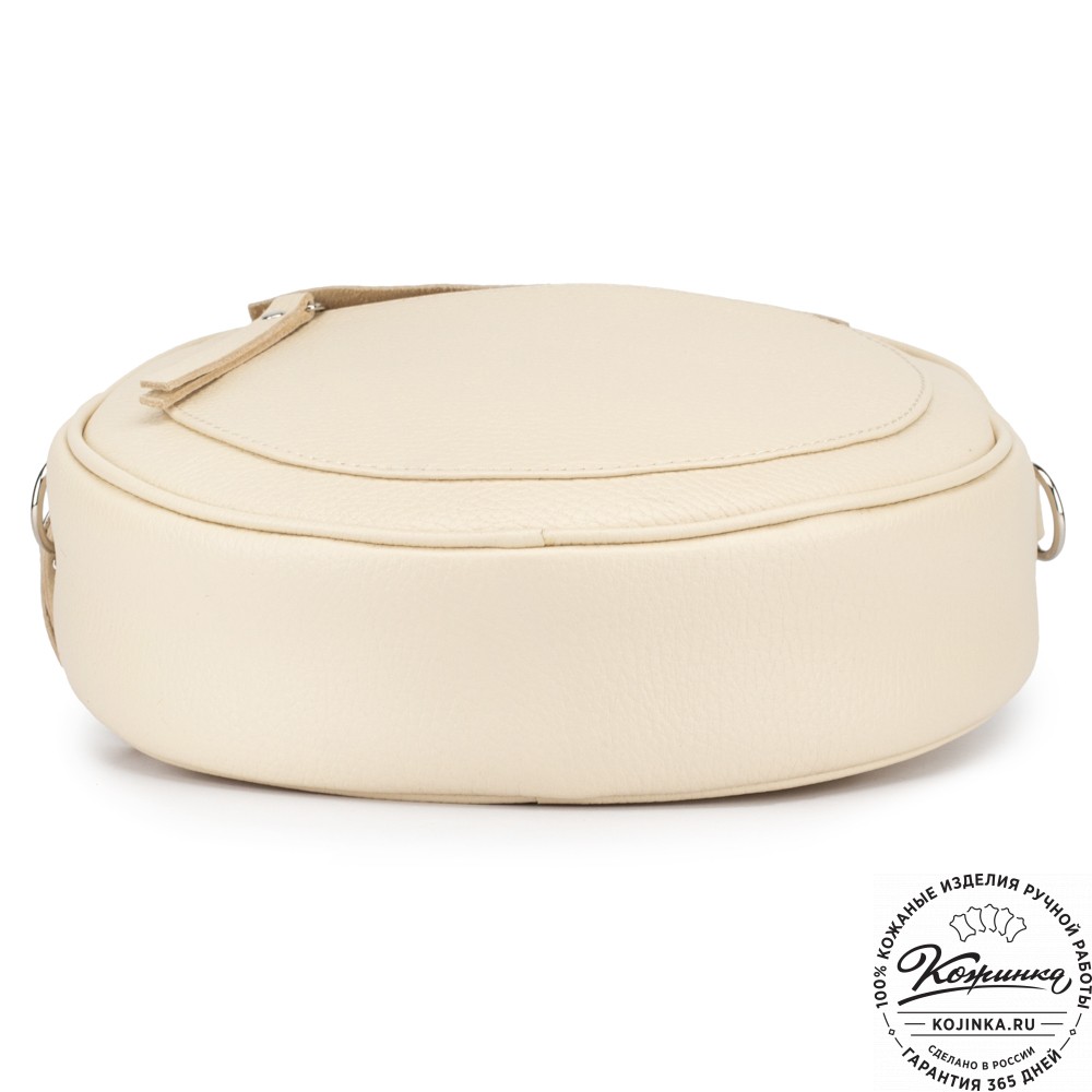 Женская кожаная сумка "Дарья" (бежевая)