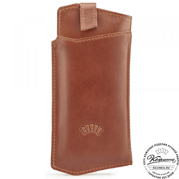 Кожаный футляр для очков "Египет" (коричневый). фото 1